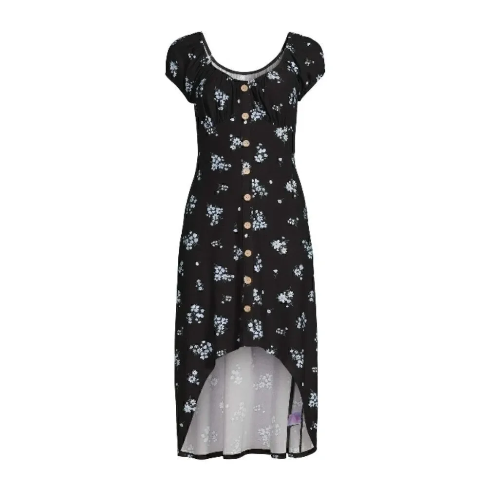 Women’s High Low Midi Floral Print Dress 2-Pack Size XS